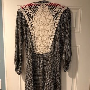 Drape Front Knit Cardigan